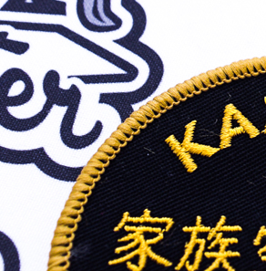 Custom martial arts badges