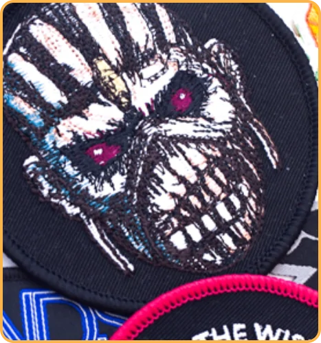embroidered band patches