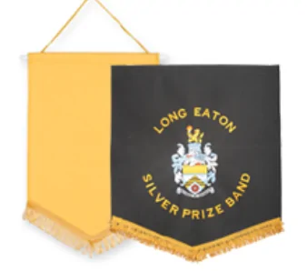 embroidered pennants